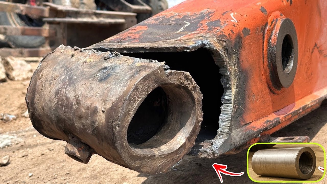 The Excavator Biggest Boom Broken Unexpected Now Genious Mechanic Repaired It Nicely