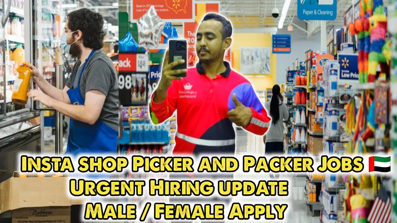 Insta Shop Picker and Packer Jobs 🇦🇪 | Urgent Hiring start Male , Female Apply in Dubai 🇦🇪