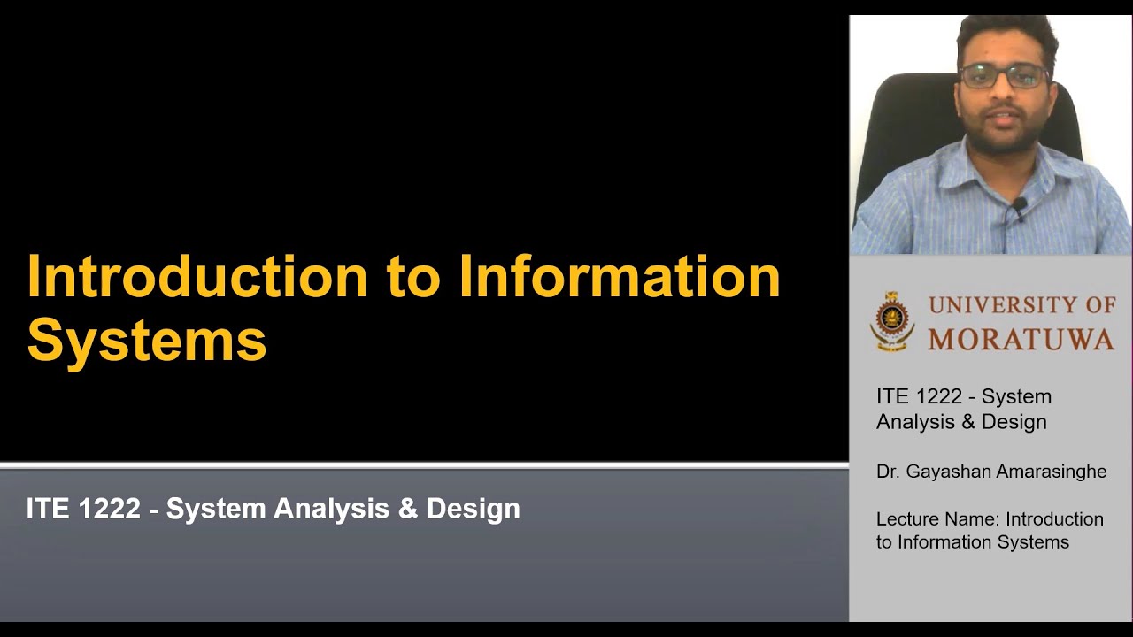 Week 01 - Introduction to Information Systems