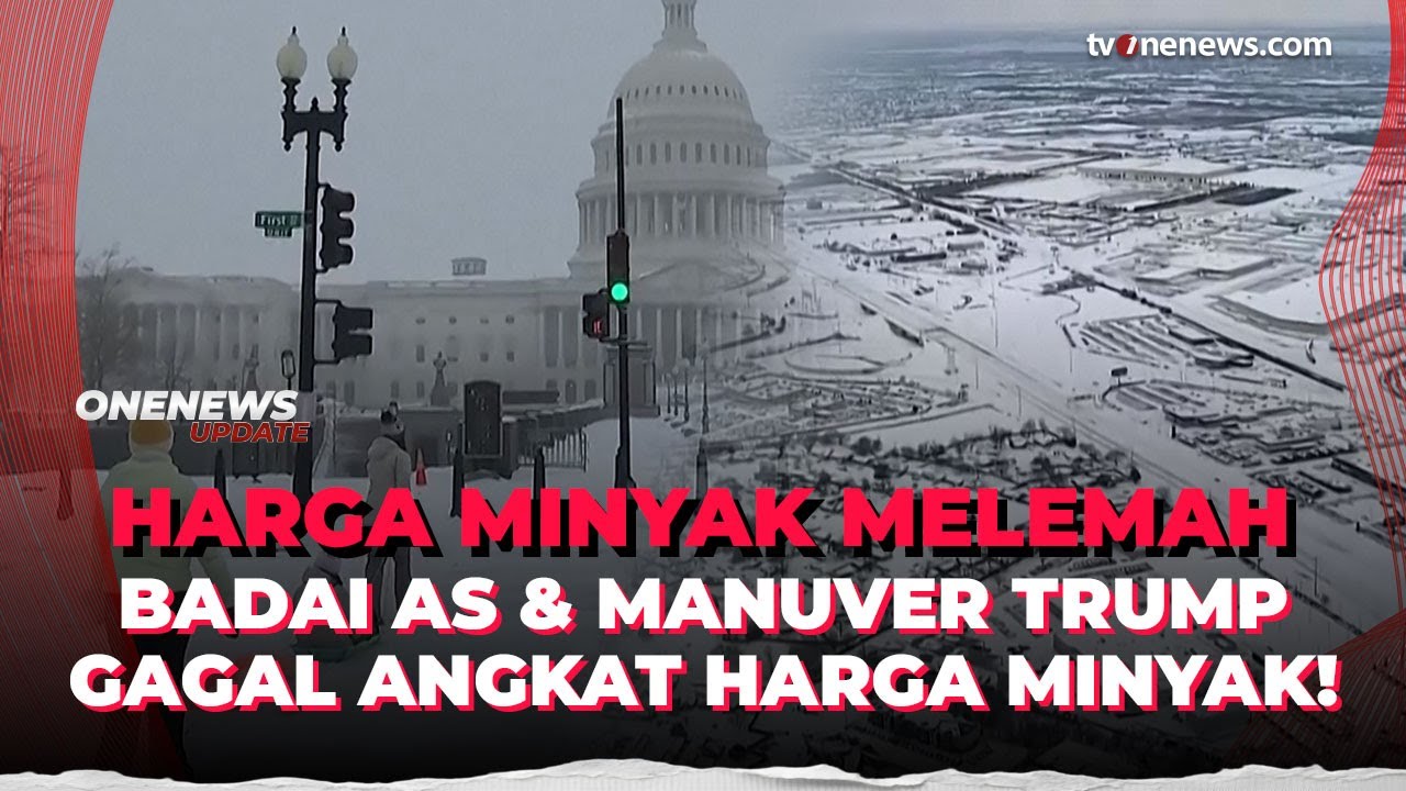 Duh, Harga Minyak Tetap Turun Meski AS Dilanda Badai dan Trump Manuver Militer| OneNews Update