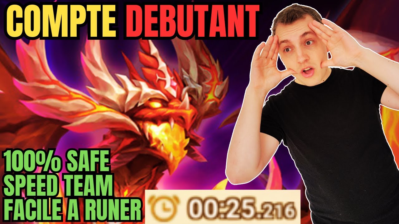 SPEED TEAM DRAGON SUR UN COMPTE DÉBUTANT ! ENFIN POSSIBLE | Summoners war