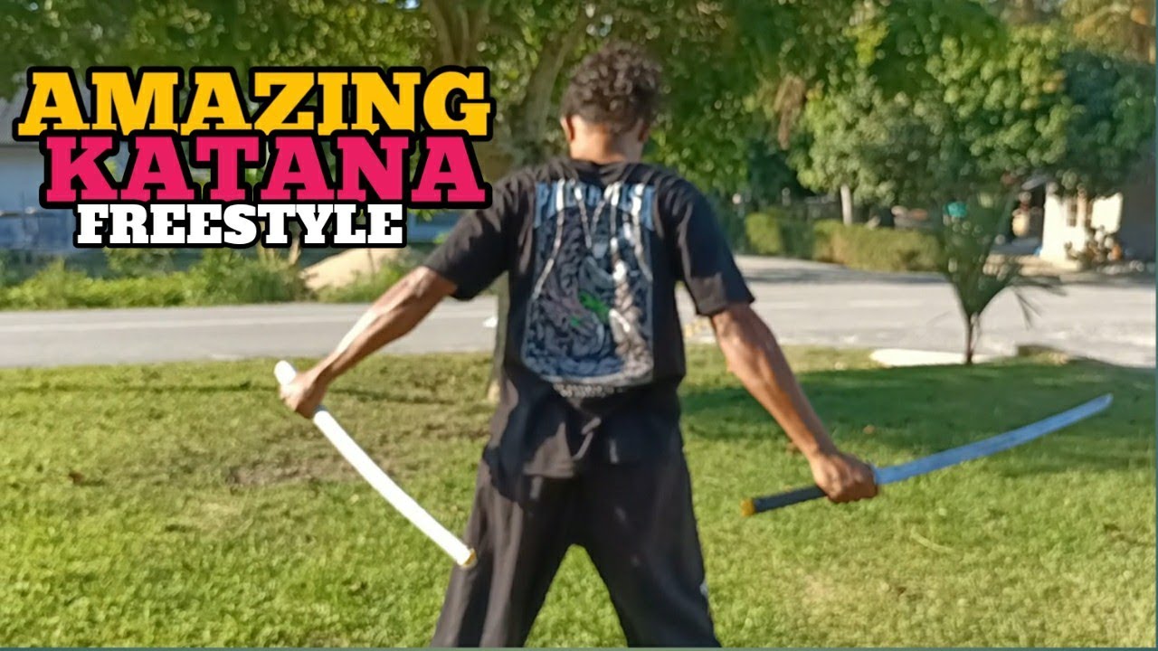 TES KATANA SUPER BUAT FREESTYLE, | AKROBATIK KEREN BERMAIN KATANA PENDEKAR PAGAR NUSA