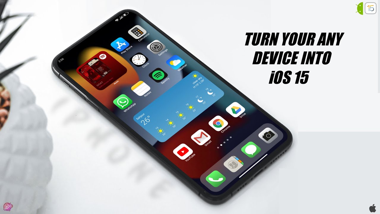 Turn Your Any Device Into iOS 15 (iPhone) | iOS 15 On Any Android | iOS 15 For Any Android | iOS 15