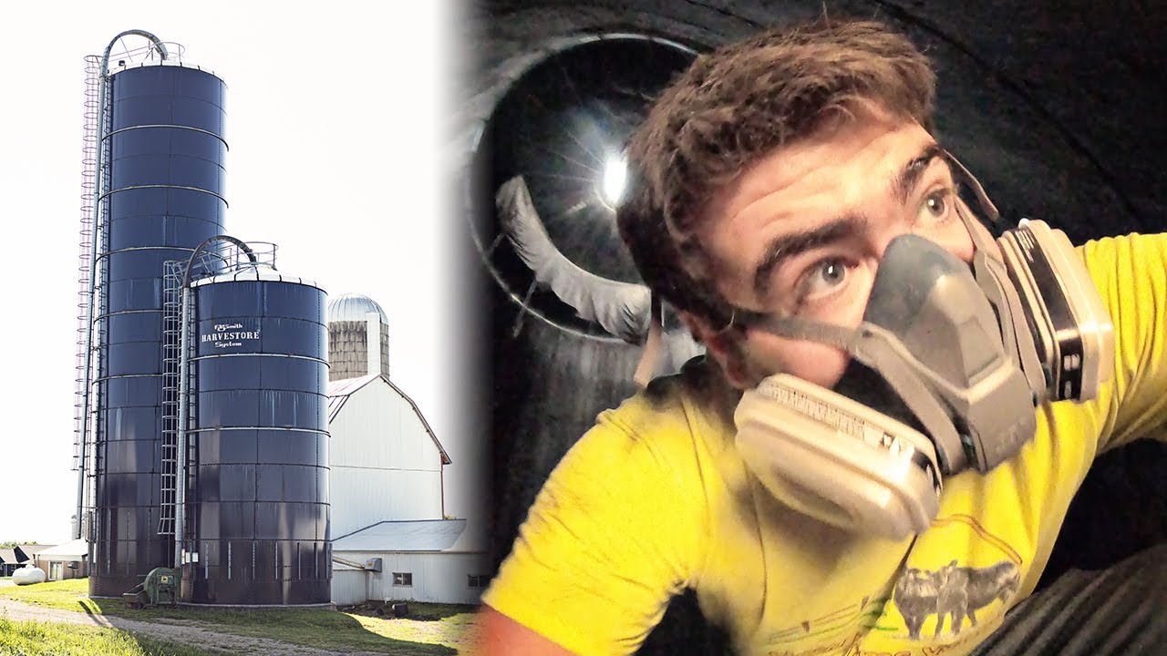 Уборка гнилой кукурузы в Harvestore