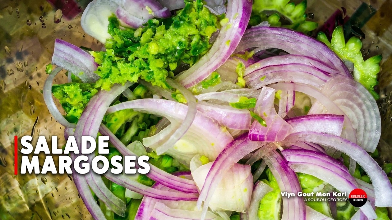 Salade margoses (concombre amer) une recette simples et délicieuse.