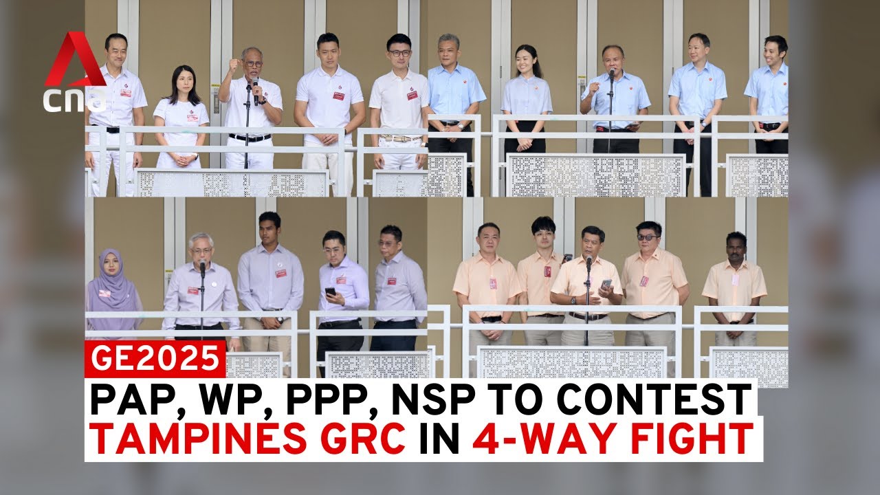 GE2025 Nomination Day: PPP, PAP, WP and NSP speeches for Tampines GRC