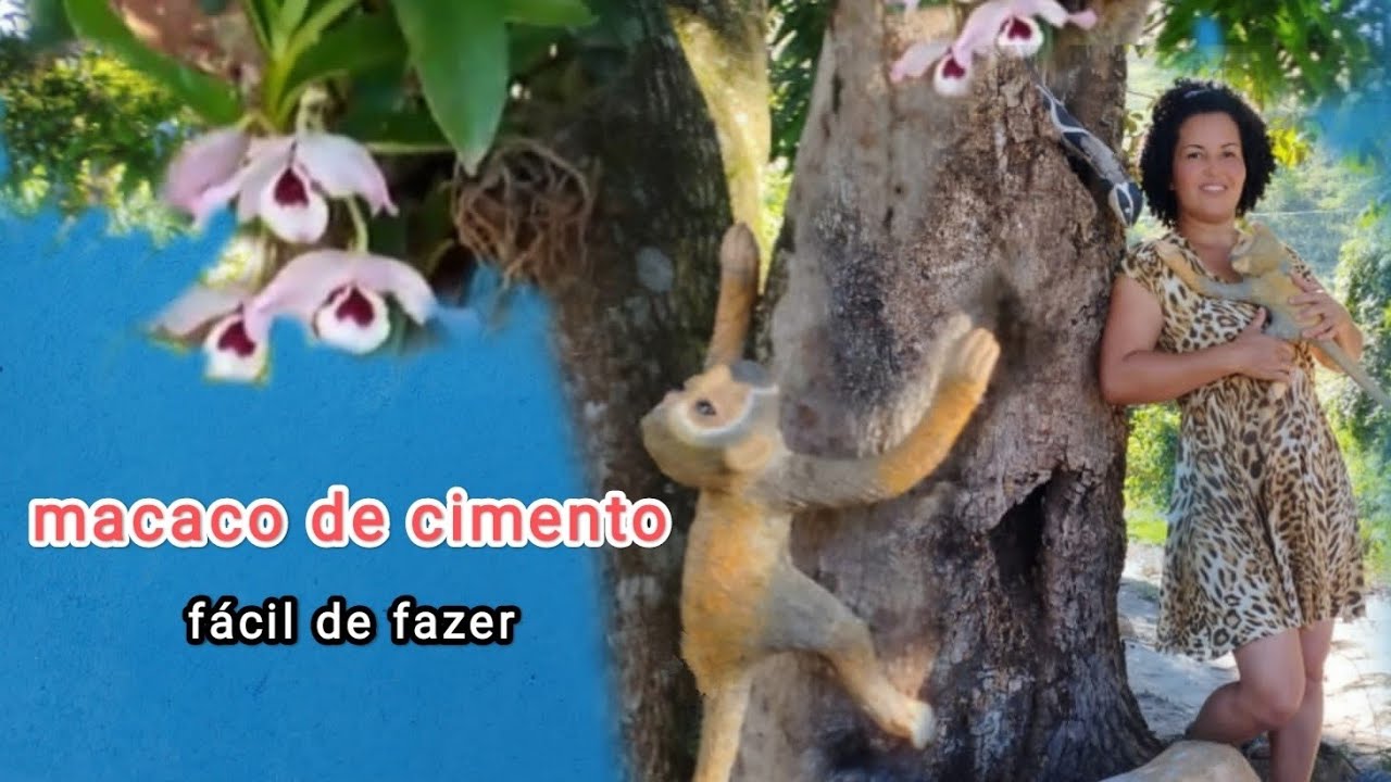 Como fazer macaco de cimento para dependurar