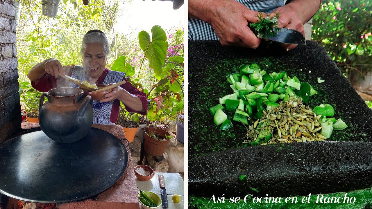 Caldo de Espinazo Verde y Tortillas a Mano Así se Cocina en el Rancho
