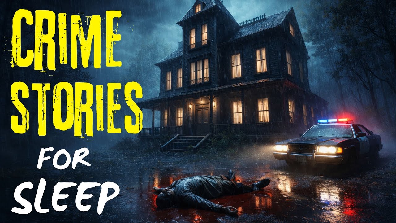 Disturbing True Crime Stories For Sleep With Rain Sound | Black Screen | Vol. 32