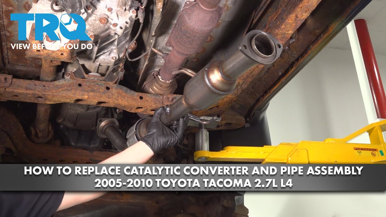 Как заменить каталитический нейтрализатор и трубу в сборе на Toyota Tacoma 2.7L L4 2005-2010 гг.