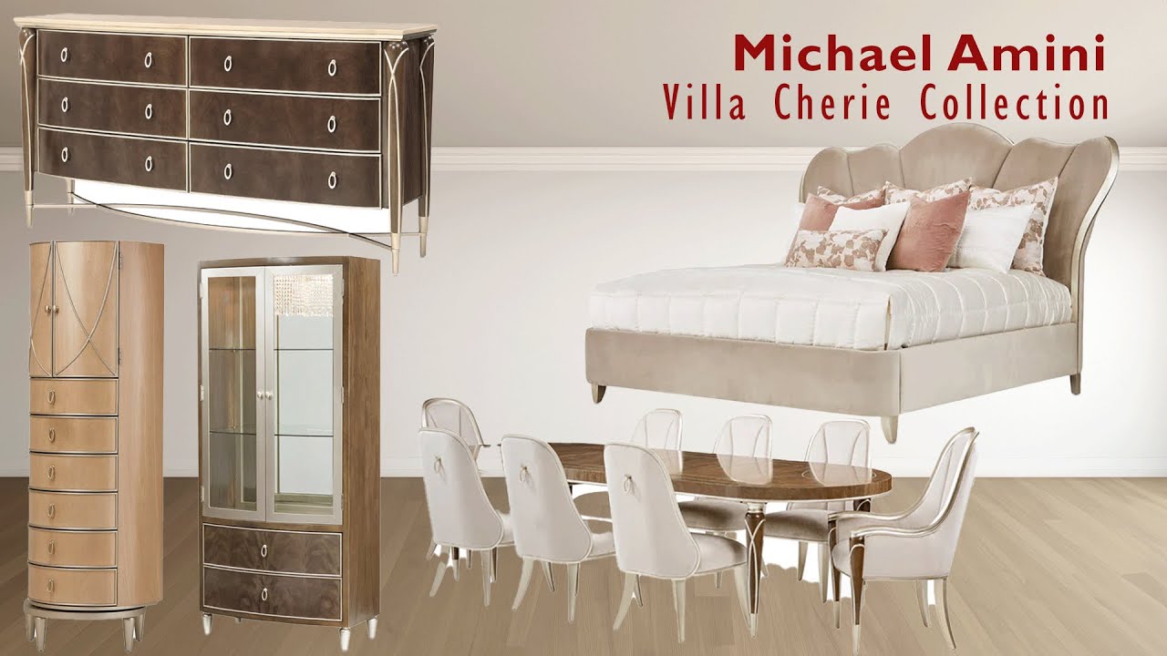 Michael Amini - Villa Cherie Collection #diningroom #livingroom #bedroom #interiordesign #collection