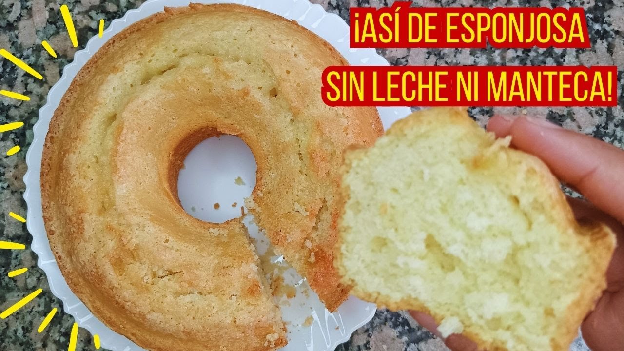 Torta esponjosa SIN leche ni manteca 😍 &iexcl;Ten&eacute;s que probarla!