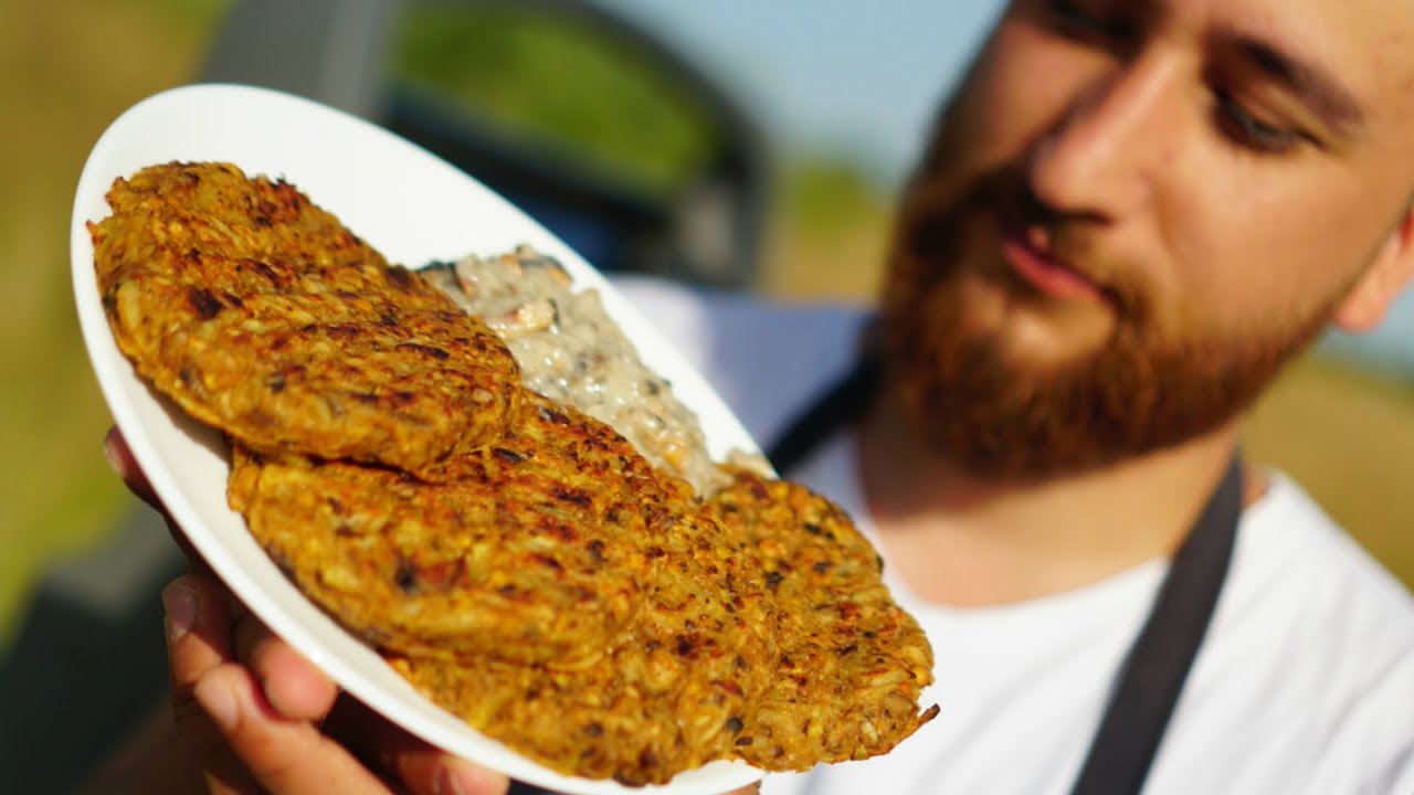 Котлеты из нута, грибов и картошки без масла