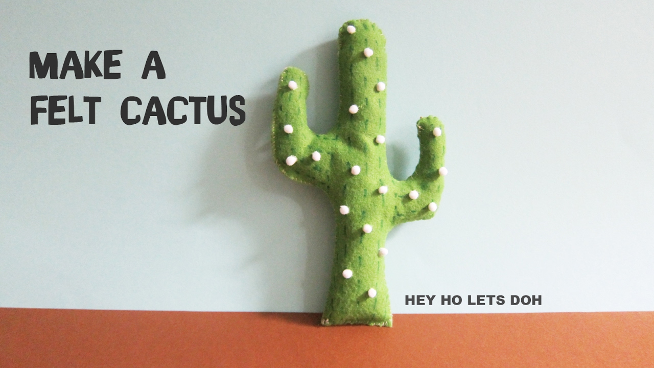 Make a Cute Felt Cactus 🌵 🌵