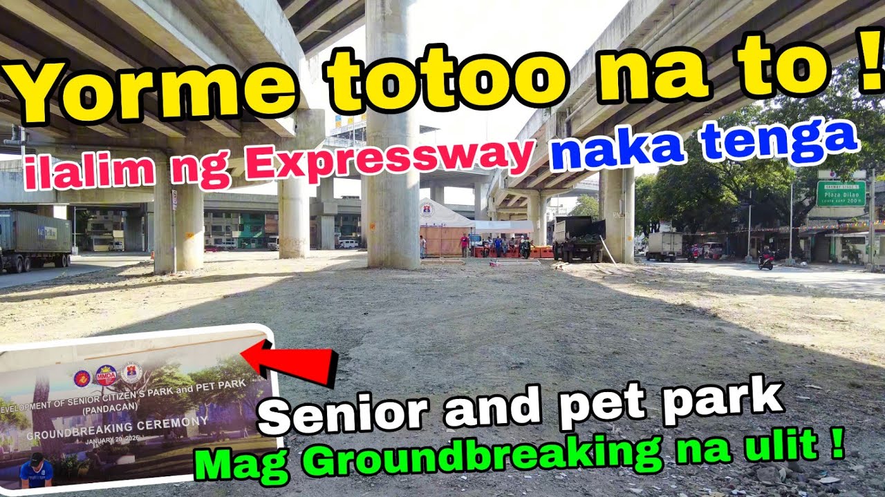 ilalim ng Expressway na ginawang dumpsite mag groundbreaking na !Senior and Pawk Park !Jan 19 2026