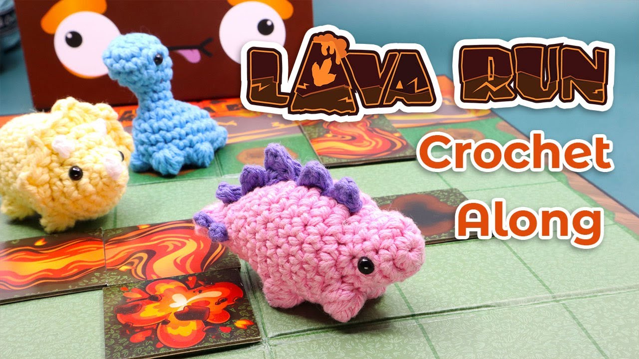 Let's Crochet a Dinos for Lava Run! - Amigurumi Dinosaur Crochet Along