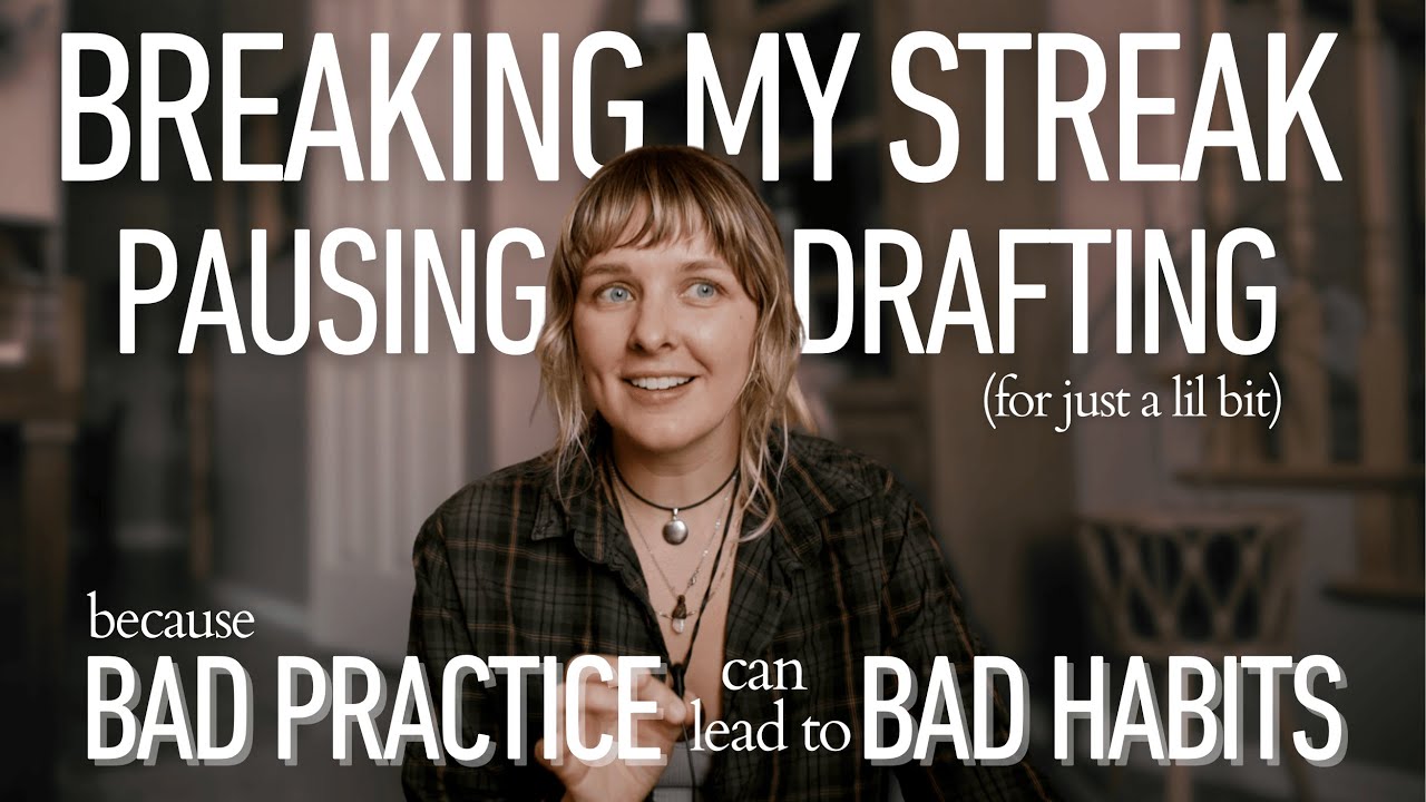 breaking my streak & not rushing the process | my author journey