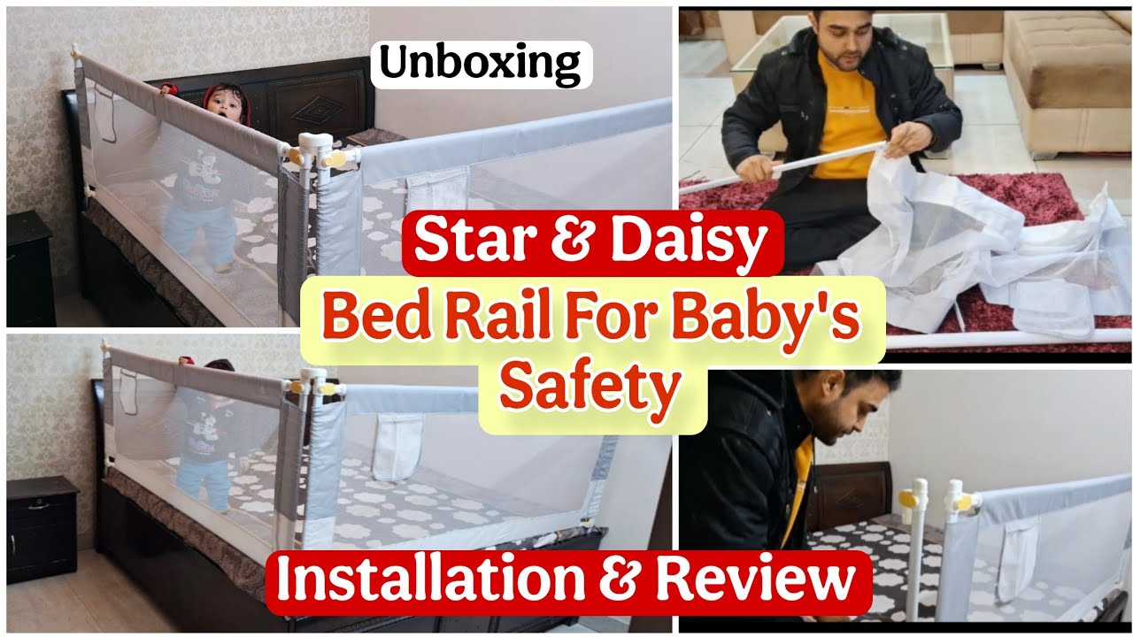 Baby Bed Rail Guard Unboxing Installation & Review| Star and Daisy| Baby Safety Product from Amazon
