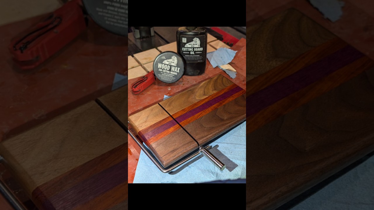 Installing this cheese slicer kit #kitchen #woodwork #cheeseslicer #woodworking #cheese #cheeselover