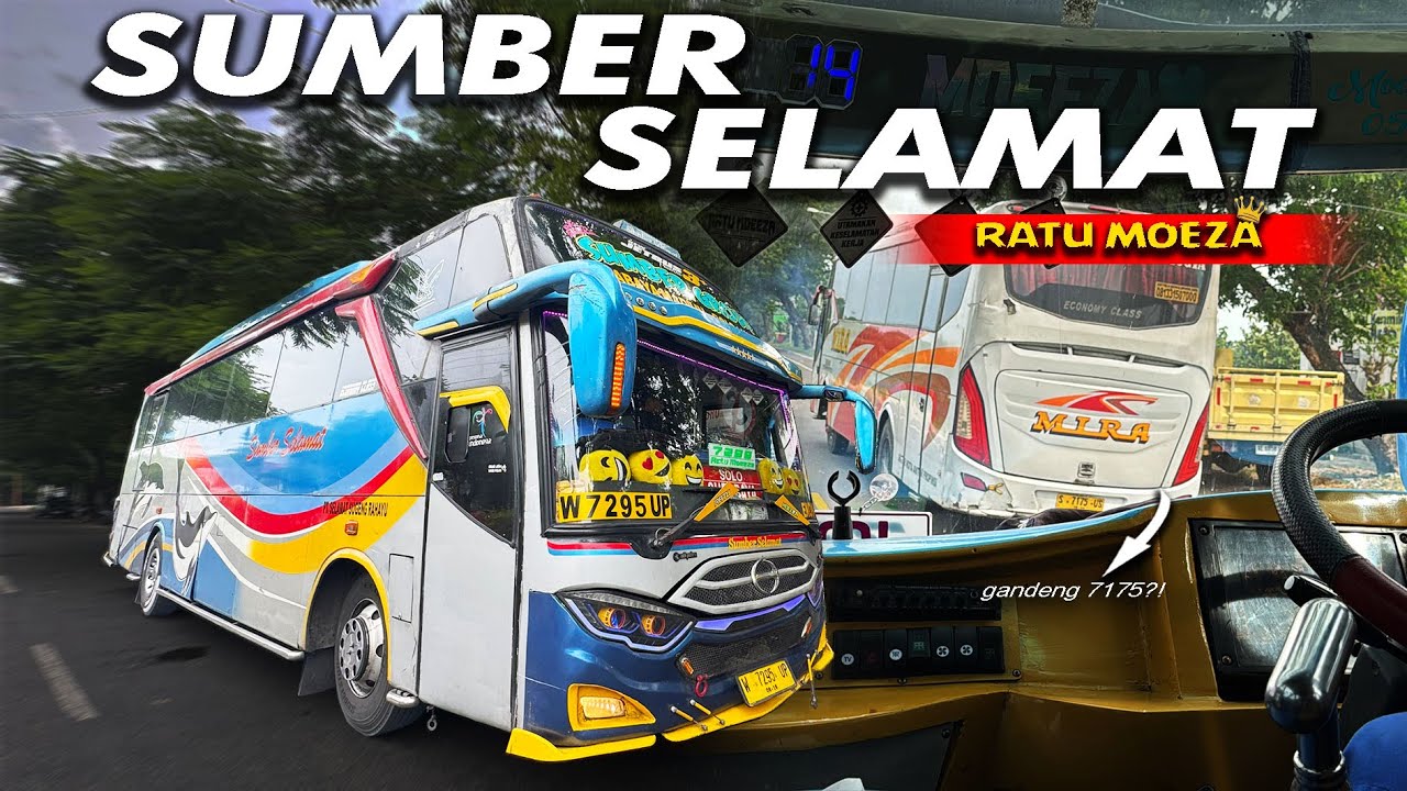 MAS AJI ON FIRE 🔥 SOLO-MADIUN SUNDUL 3 BUS⁉️Trip Sumber Selamat W 7295 UP ‘Ratu Moeza’ Solo-Madiun