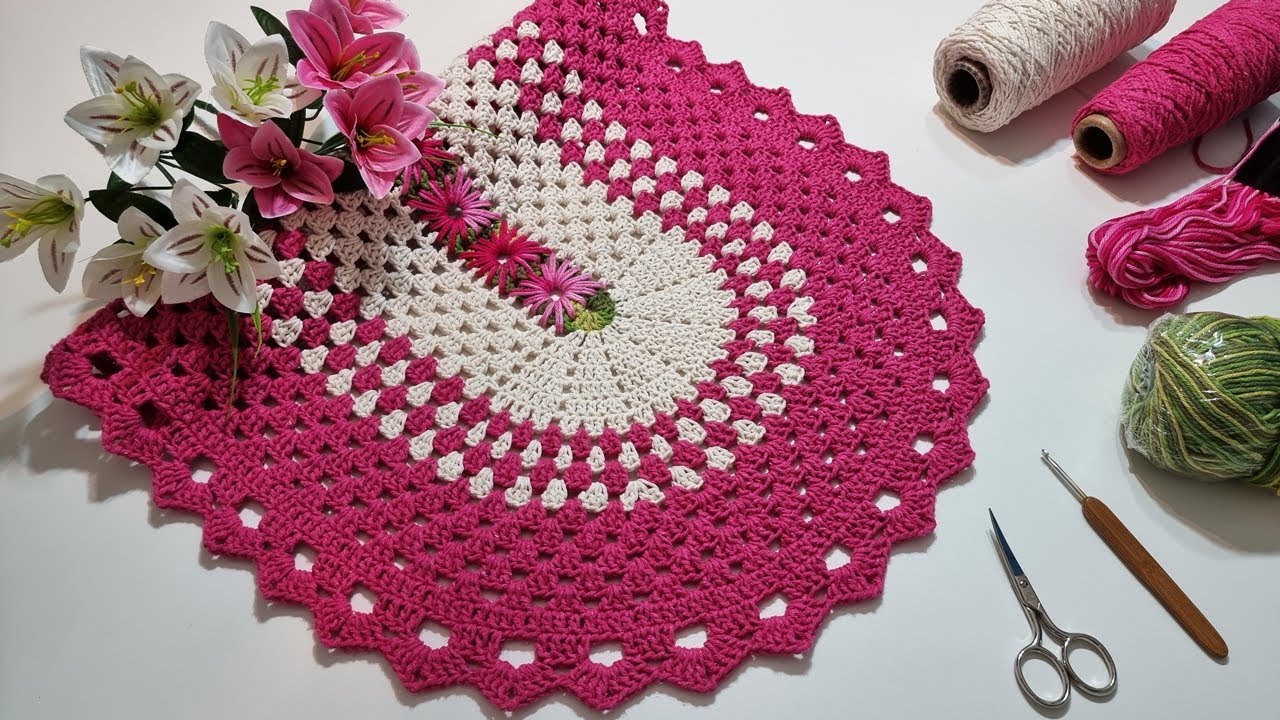 TAPETE OVAL FÁCIL COM BASE LINDA E MAIS UM #mandabeijo