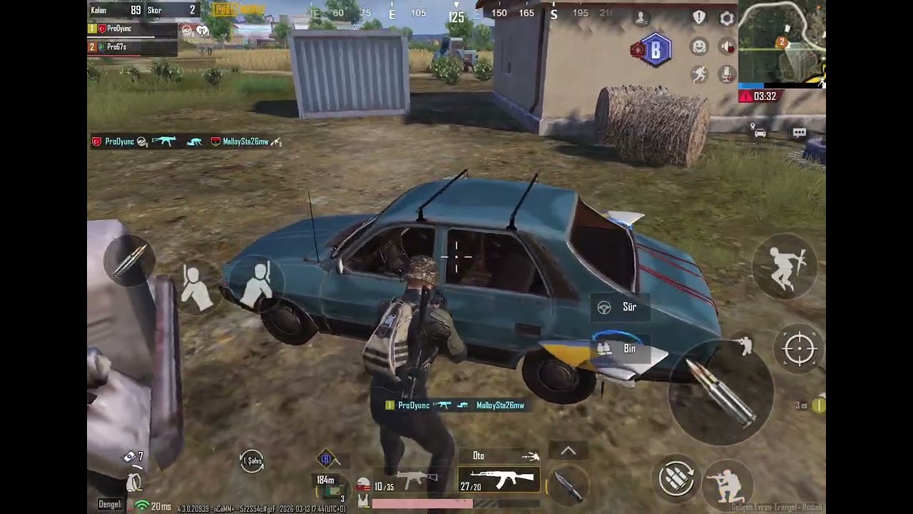 PUBG oynadım