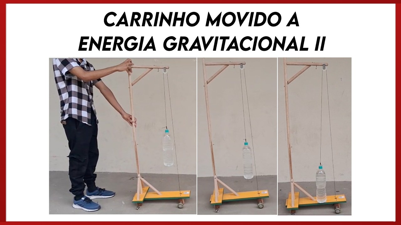 Experimentando: Carrinho movido a energia gravitacional II / Cart powered by gravitational energy II