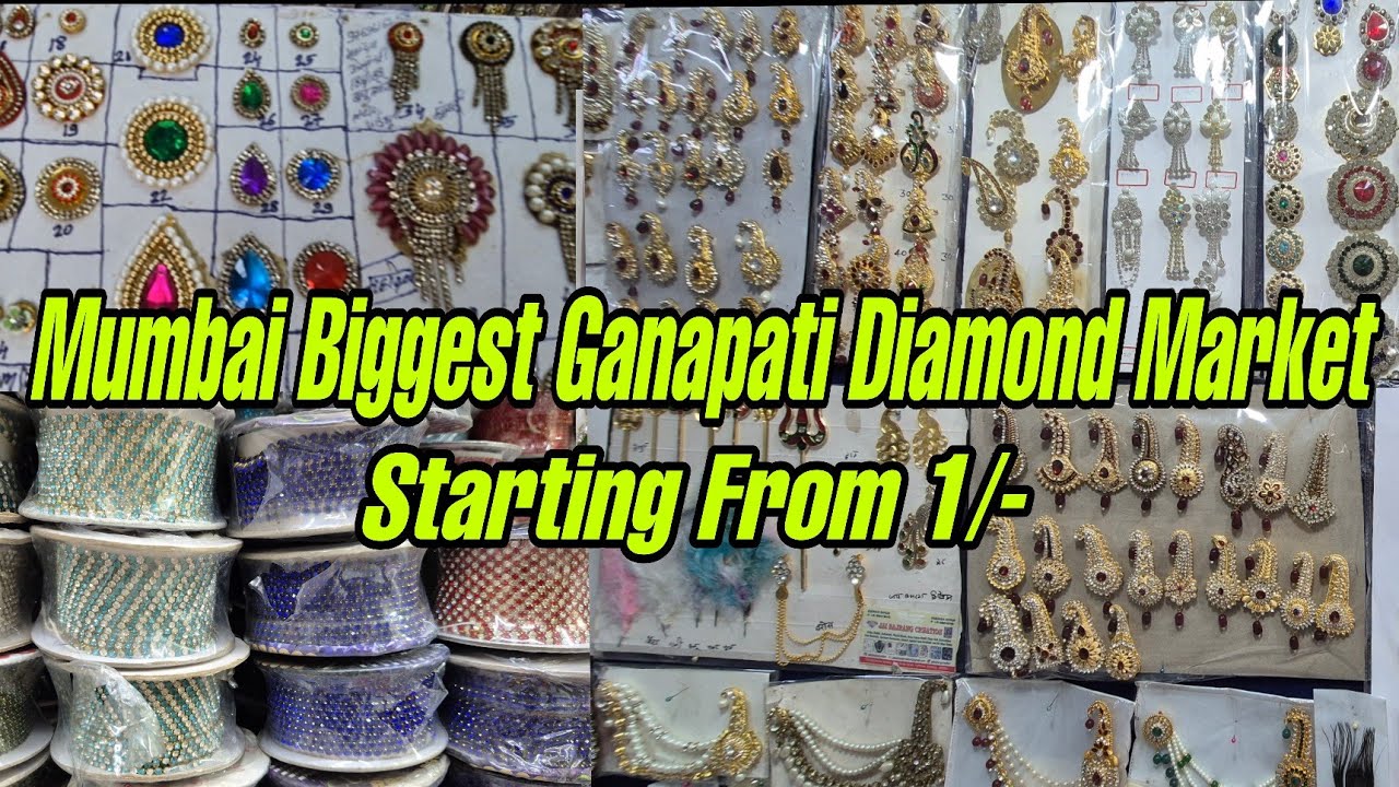 #Mumbai Biggest Ganpati Diamond Market 2025 💎✨ #Mumbai #Ganpati #Diamond #Market #Festival