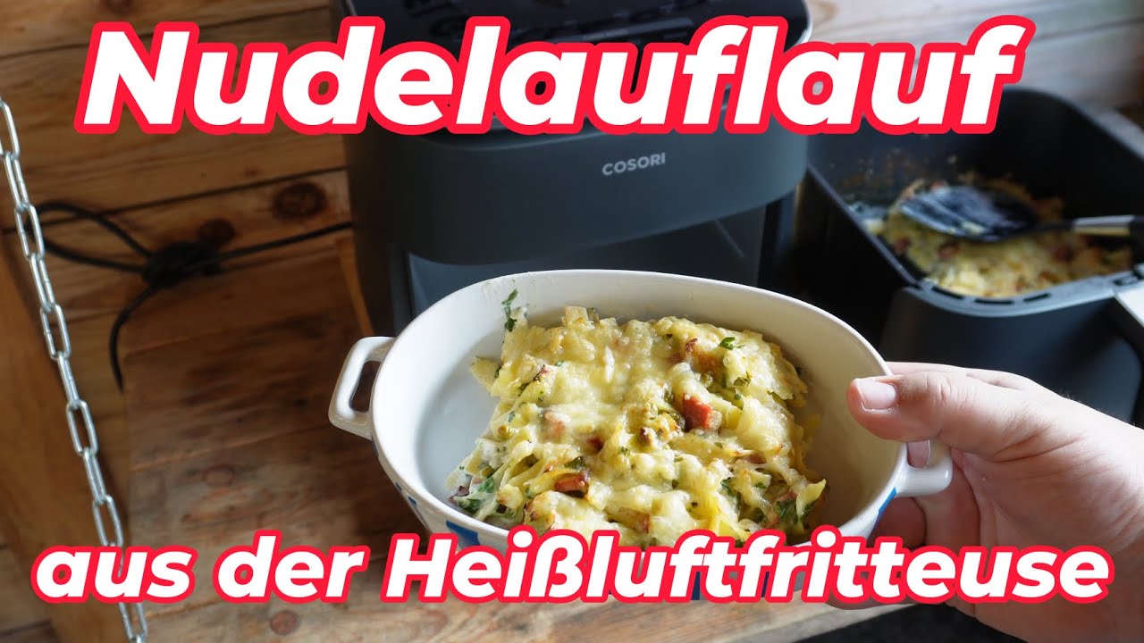 Nudelauflauf aus der COSORI TurboBlaze... Feierabendküche, einfach schnell und superlecker 🧑🏼‍🍳🔥❤️