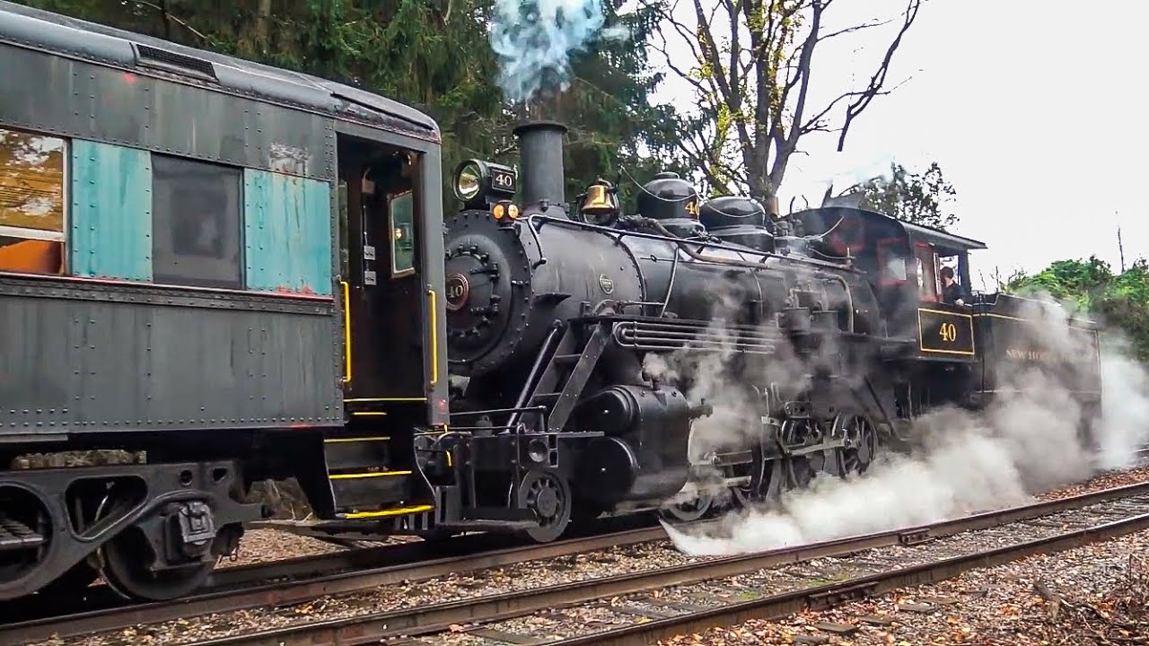 New Hope Railroad:  Steam Pusher Service to Buckingham