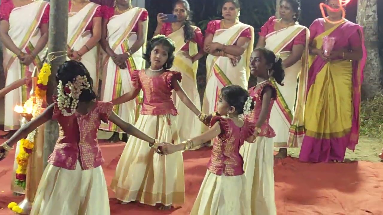 Childrens Thiruvathira at varukavu temple sakthikulangara 