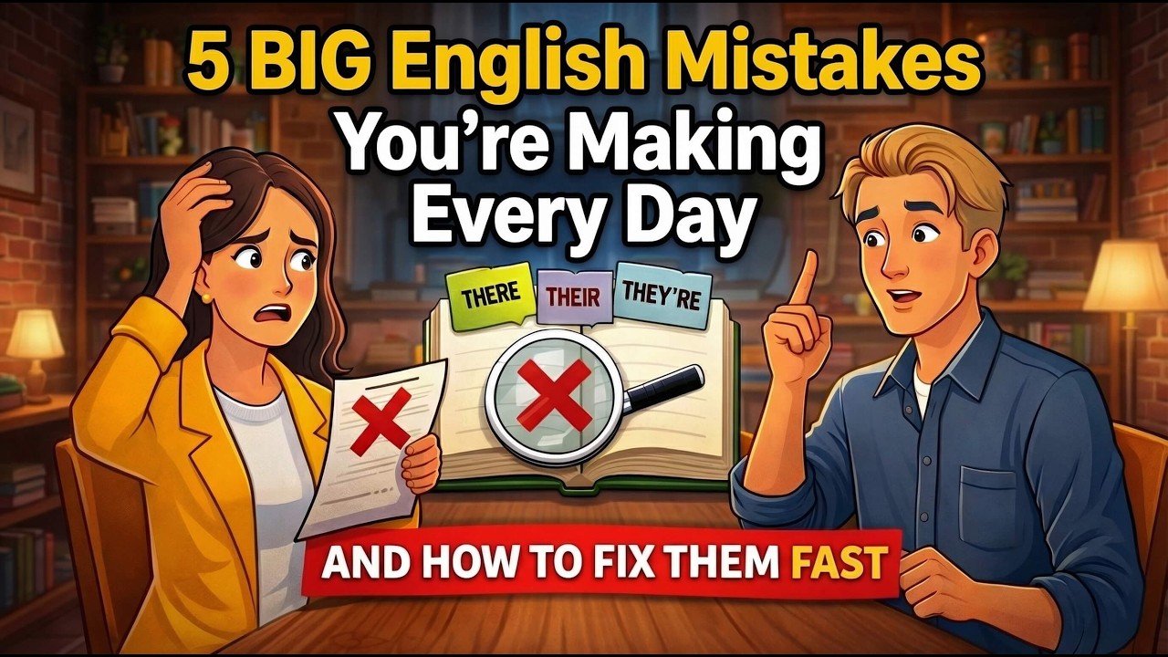 5 BIG English Mistakes You're Making Every Day and How to Stop Them FAST | Improve Your English Now!