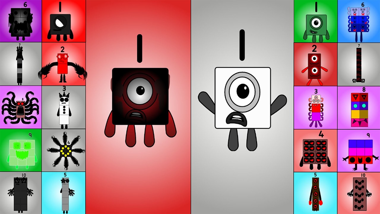 Mashup Uncannyblocks Band Not Very Mega Different vs Scaryblocks Band @phobiablocksstudio