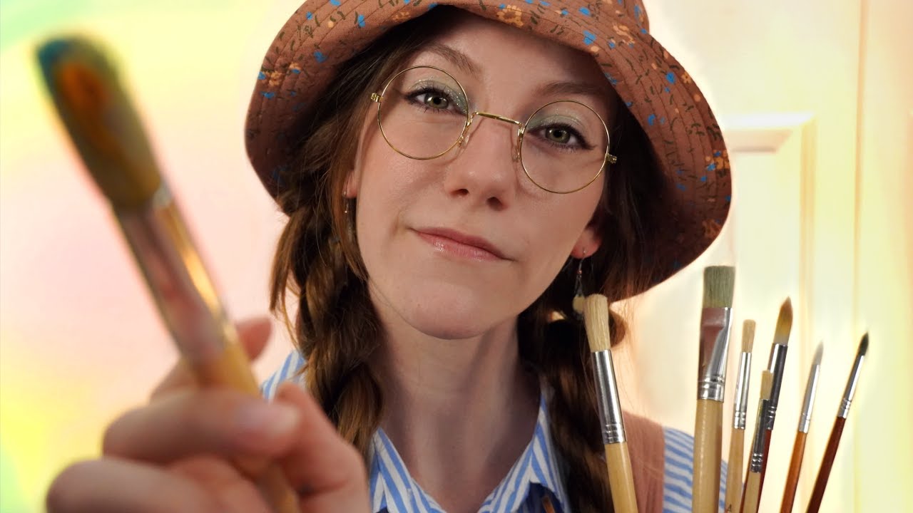 Painting Your Face (YOU are my art project) 🎨 ASMR paintbrush sounds & personal attention for sleep