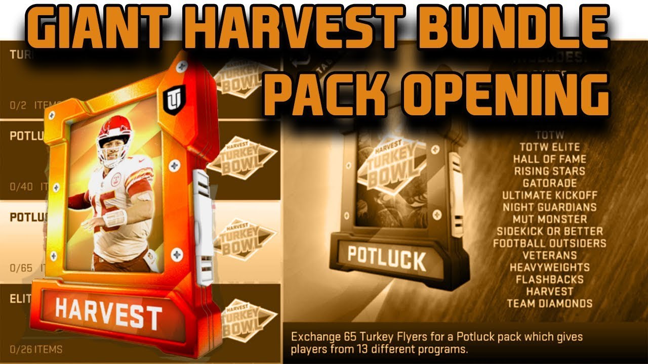 GIANT MUT HARVEST BUNDLE PACK OPENING | MADDEN 19 ULTIMATE TEAM