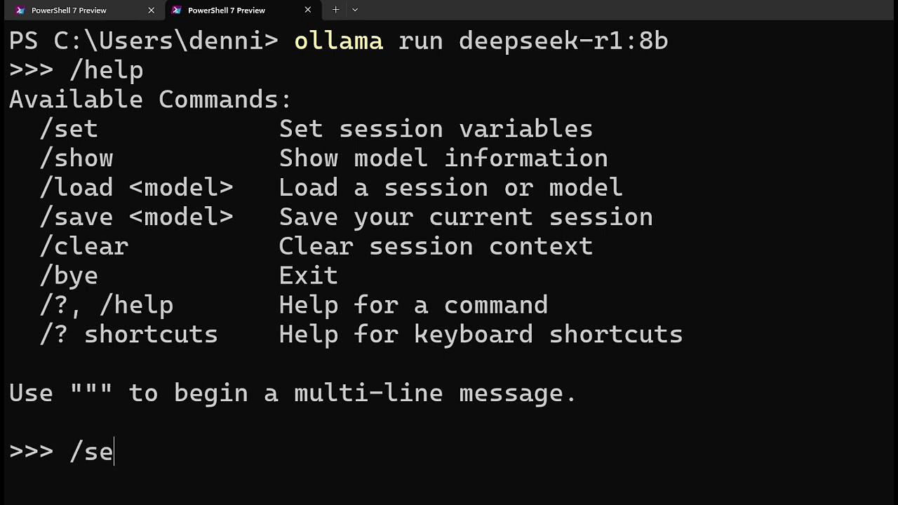 ollama .9 cli how to pass the parameter set think or nothink for deepseek 2025 05 31