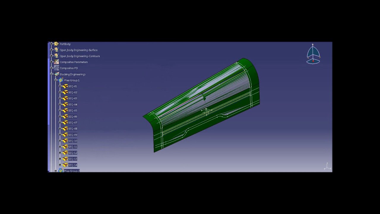 CatiaV5 manufacturing composites
