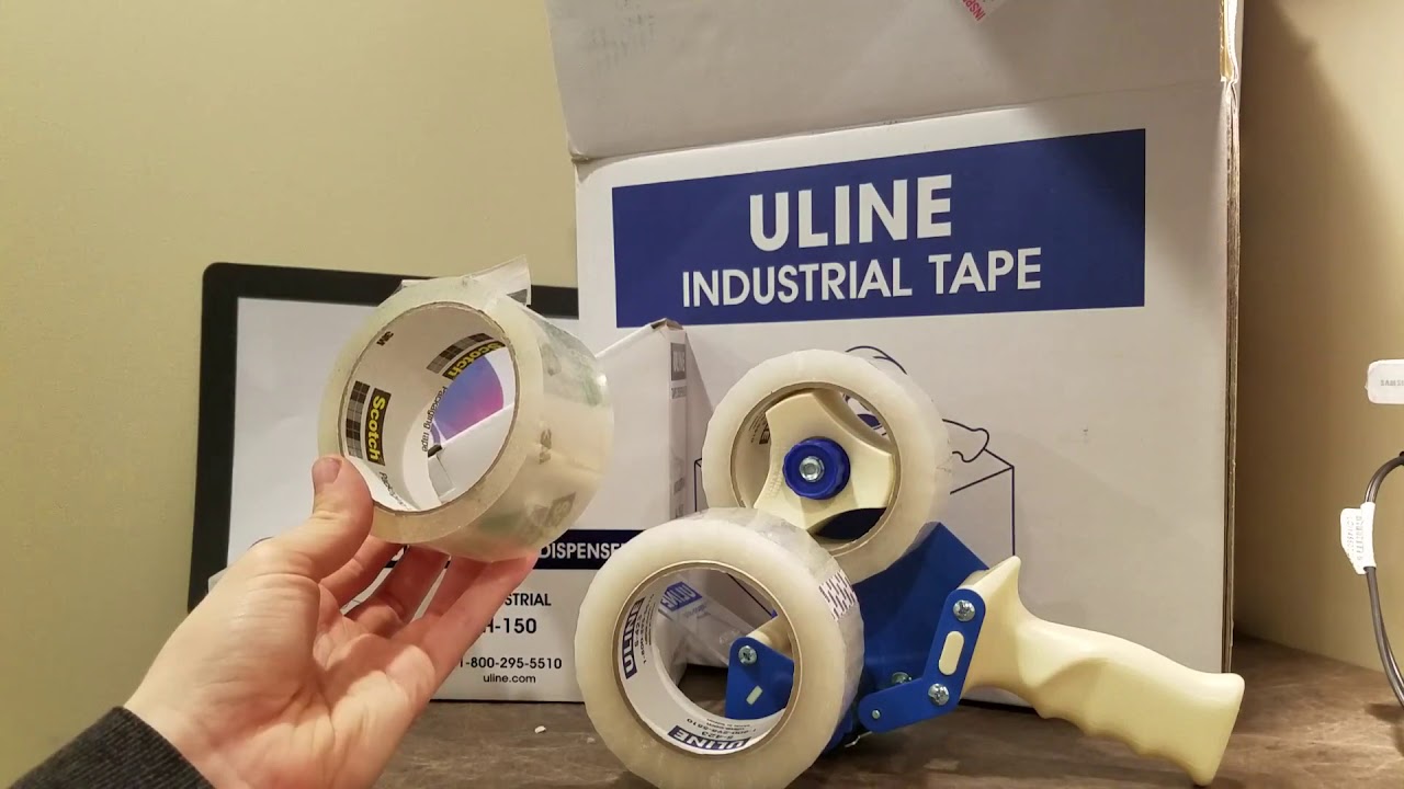 The Best Tape Dispenser & Tape ULINE H-150 Shipping Packing Moving Save Money Life Hack