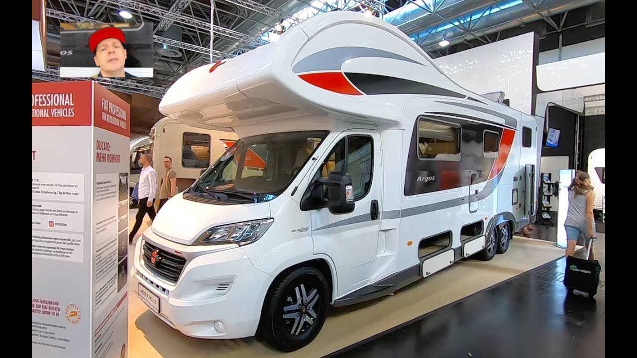 Bürstner Argos A 747-2 G RV Camper Van by Hymer group Fiat Ducato Maxi walkaround and interior K1077