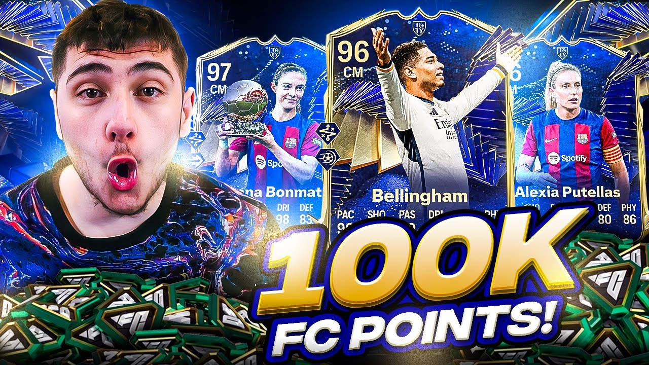 I Spent 100,000 FC Points On TEAM OF THE YEAR MIDFIELDERS!