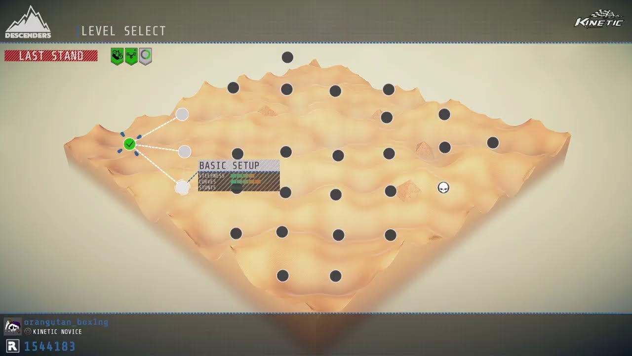 Grinding for Lux bike in descenders