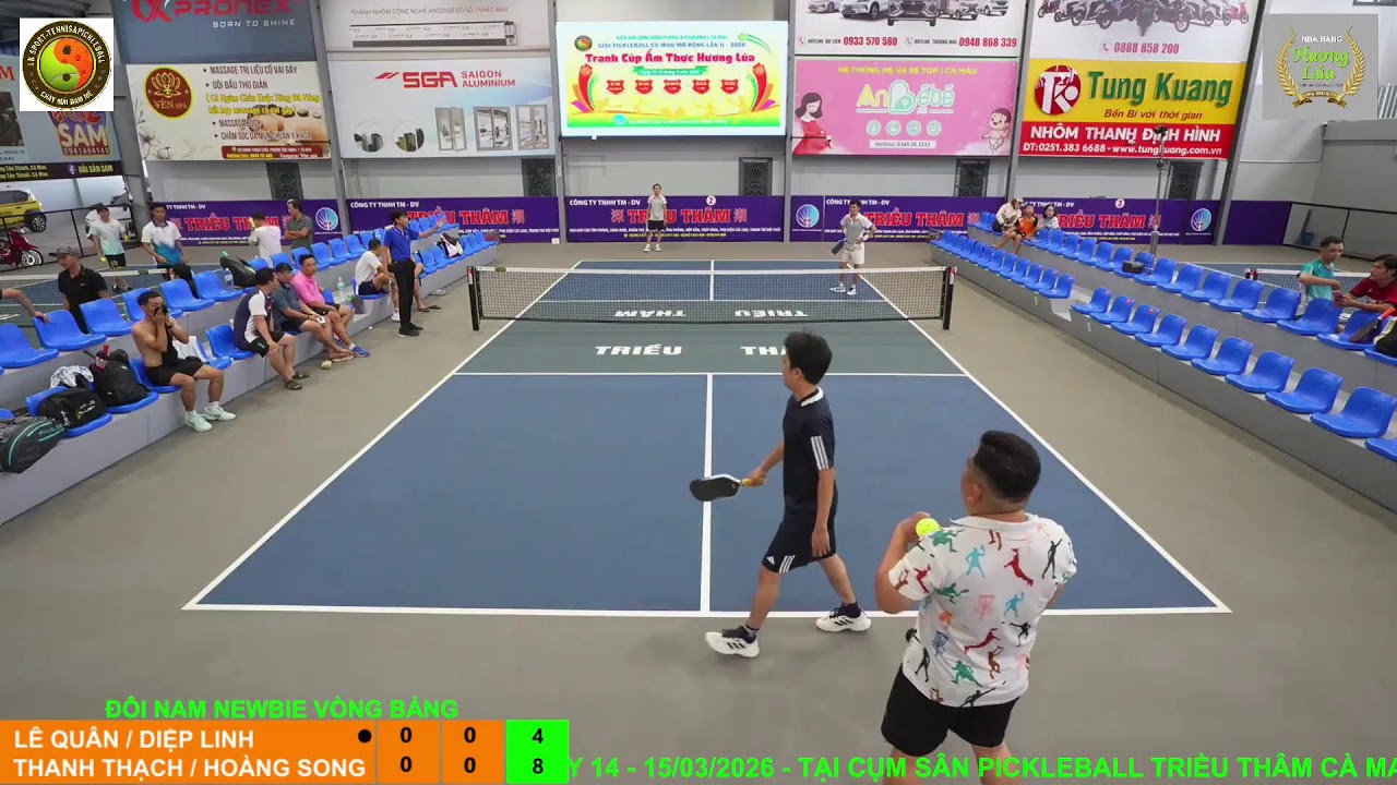 ĐÔI NAM NEWBIE VÒNG BẢNG - DIỄN ĐÀN CỘNG ĐỒNG TENNIS & PICKLEBALL CÀ MAU