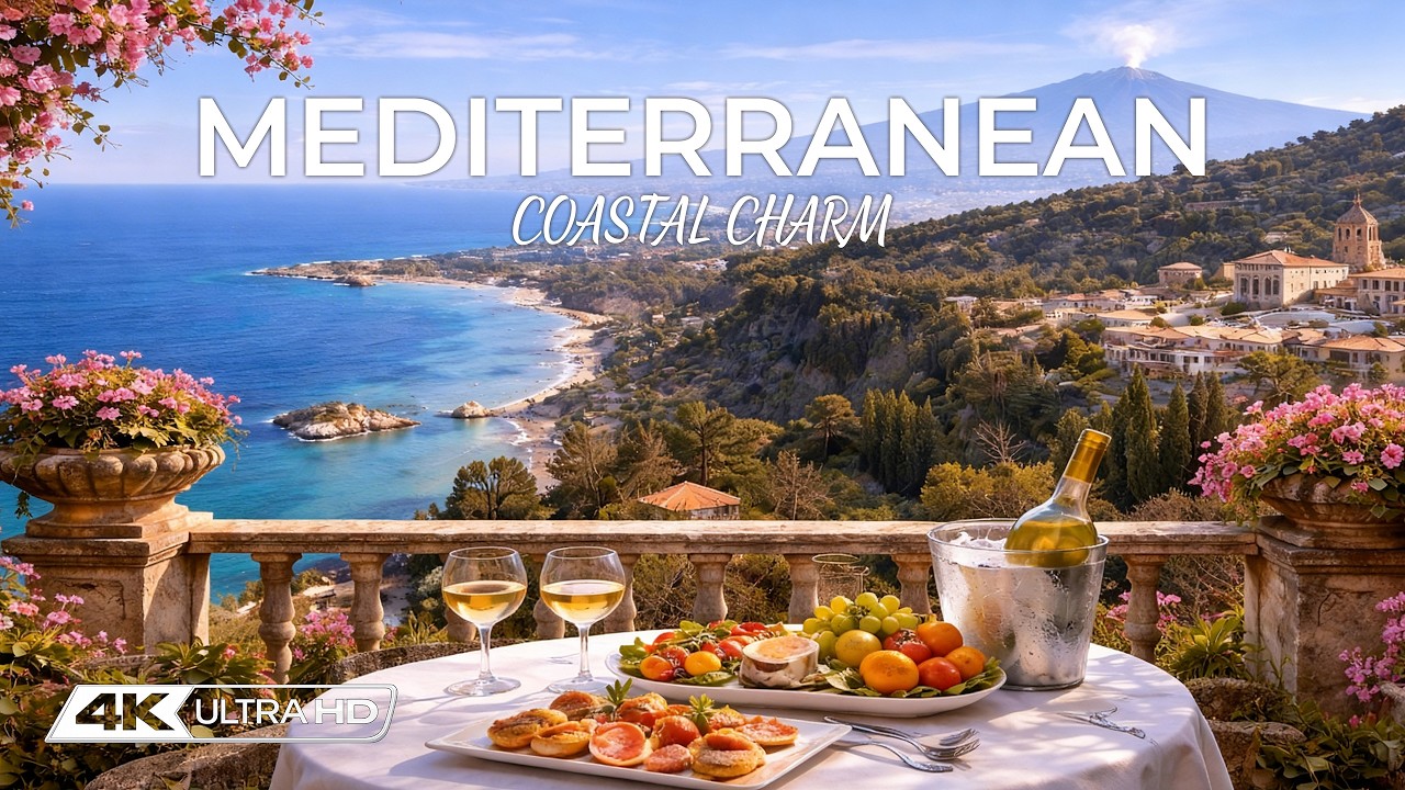 🇮🇹 Mediterranean Lofi Trance & Deep House Music • Sicily 4K Coastal Vibes 🎧