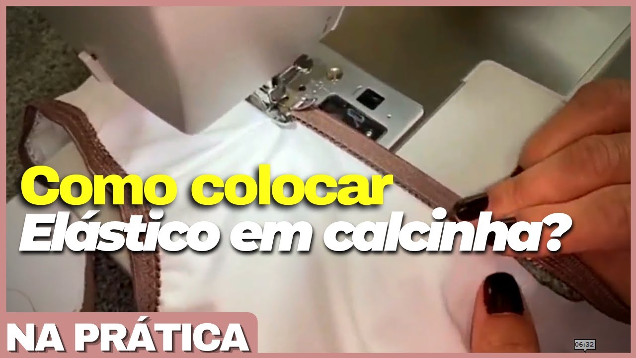 Como passar o elástico na máquina doméstica? (Na Prática!)