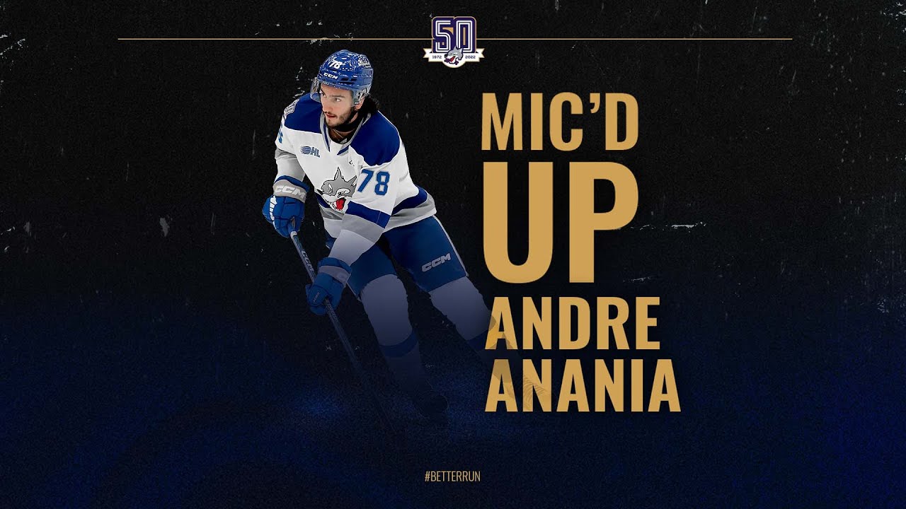Mic'd up with Sudbury Wolves Defenceman Andre Anania