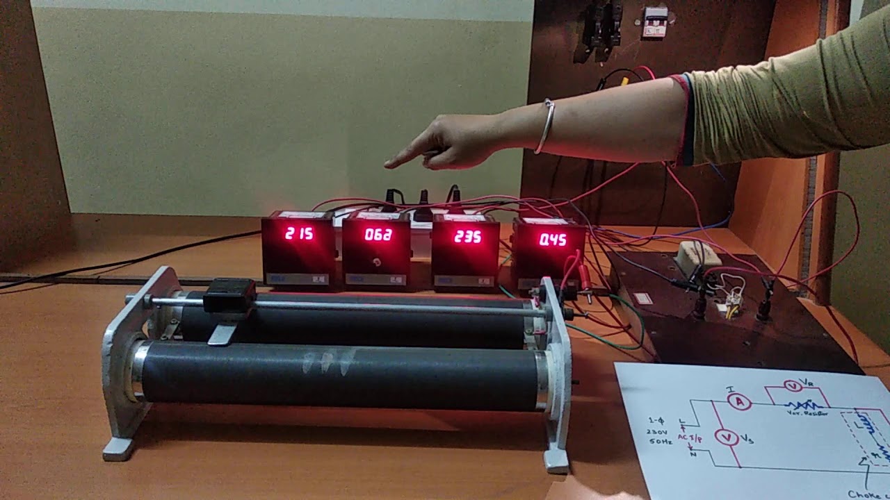 Experiment-4 ||  Measurement of resistance & Inductance of a choke coil using 3-voltmeter method