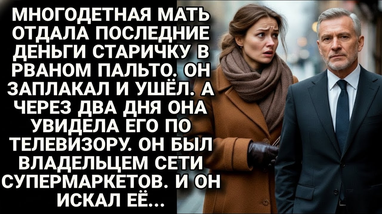Она отдала последние деньги бездомному. Через 2 дня узнала — он миллиардер. И он её искал...