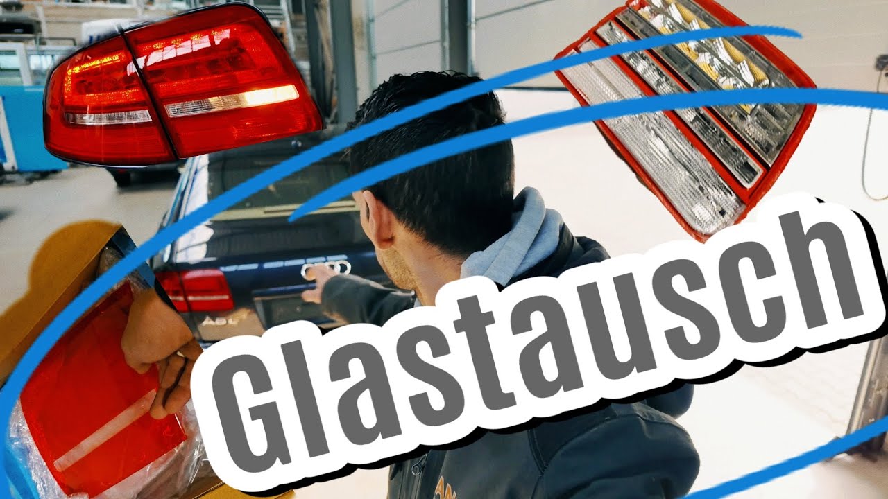 Audi A8 D3 bekommt Rücklicht glas neu  . facelift