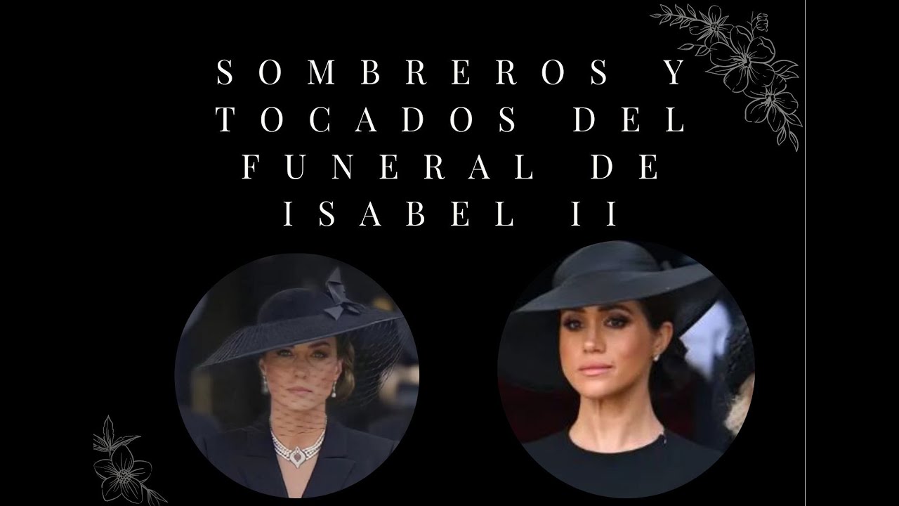 Tocados y sombreros del funeral Isabel II #ISABELII #casareal  #tocados