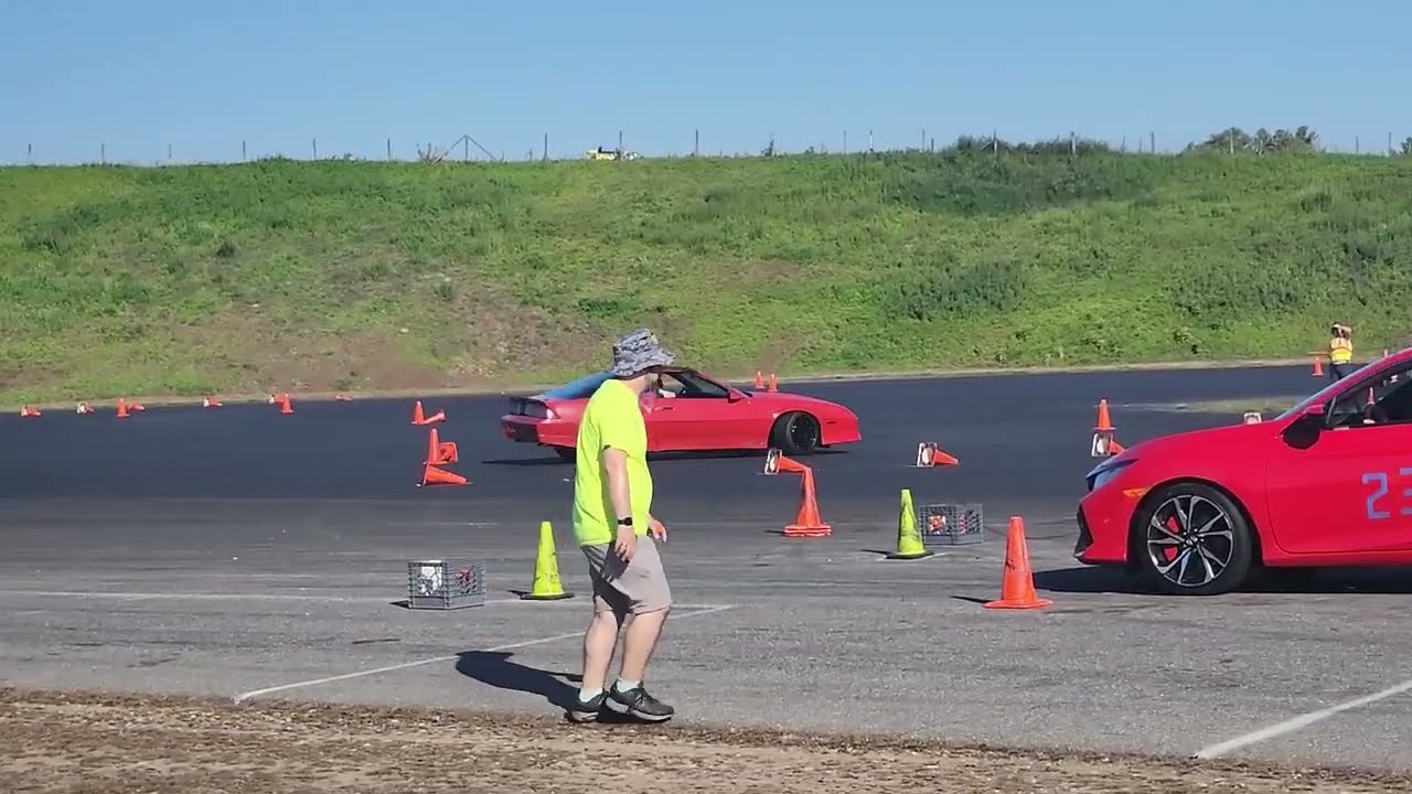Autocross at Thompson Speedway, 89' Camaro IROC-Z.